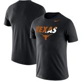 Texas Longhorns Nike Big & Tall Legend Big Logo Performance T-Shirt - Black