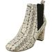 Cole Haan Women's Nitasha Bootie Leather Natural Ankle-High Snakeskin Boot - 8M