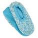 Red Carpet Studios Nubbie Fuzzy Footies Women's One Size Polyester Slip Resistant Slippers, Light Blue