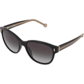 Carolina Herrera SHE597-700X Women's Designer Black Sunglasses w/Dark Lens