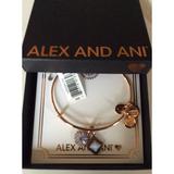 Alex and Ani Life Rose Gold Bangle Shiny Rose Gold