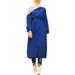ZANZEA Womens Dresses Muslim Long Sleeve Tunic Baggy Abaya Plain Casual Dubai Dress