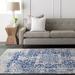 Blue/Gray 144 x 0.26 in Area Rug - Mistana™ Hillsby Oriental Pure Navy/Light Gray Area Rug Polypropylene | 144 W x 0.26 D in | Wayfair