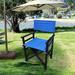 Arlmont & Co. Fabric Beach Folding Chair Fabric in Blue | 36 H x 23 W x 20 D in | Wayfair 9F1EE0E818544088A81C7F67777C1433