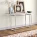 Everly Quinn Bexlee 59" Console Table, Stainless Steel in White | 30 H x 59 W x 17.7 D in | Wayfair 60C55C15DD414338A14B9BED65CFF126