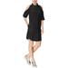 Rachel Roy Womens Cold-Shoulder Shirt Dress