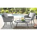 Rosecliff Heights Crigger 3-Piece Rattan Wicker Outdoor Conversation Set -2 Lounge Chairs | Wayfair 2D3CB0A87BA9460AA3F85EB1D6733D06