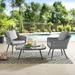 Rosecliff Heights Crigger 3-Piece Rattan Wicker Outdoor Conversation Set -2 Lounge Chairs | Wayfair 2D3CB0A87BA9460AA3F85EB1D6733D06