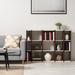 Rebrilliant Akridge Slim Space Saving Shelving Unit Wood in Brown/White | 34.6 H x 5.91 W x 11.42 D in | Wayfair 596305