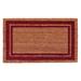 Sand & Stable™ Mariah Non-Slip Outdoor Door Mat Natural Fiber in Red/Brown | 1'6" x 2'6" | Wayfair LRFY8201 38228799