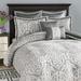 House of Hampton® Tess Jacquard Medallion 8 Piece Comforter Set /Polyfill/Microfiber/Satin in Gray | King Comforter + 7 Additional Pieces | Wayfair