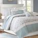 Ophelia & Co. Hailee 6 Piece Cotton Percale Quilt Set w/ Throw Pillows Polyester/Polyfill/Cotton Blend in Blue | Wayfair