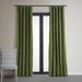 Gracie Oaks Olivia Signature Velvet Curtains, Blackout for Living Room Large Window Single Panel Velvet in Green/Blue | 108 H in | Wayfair