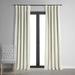 Gracie Oaks Olivia Signature Velvet Curtains, Blackout for Living Room Large Window Single Panel Velvet in White | 120 H in | Wayfair