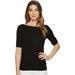 LAUREN Ralph Lauren Stretch Cotton Boat Neck Tee