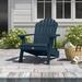 Sol 72 Outdoor™ Anette Folding & Reclining Adirondack Chair Plastic/Resin in Blue | 34.6 H x 28.6 W x 36.2 D in | Wayfair