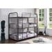 Isabelle & Max™ Heng Triple Bunk Bed Metal in Gray/Black | 74.5 H x 42.25 W x 79 D in | Wayfair 65E26BA067AB4DF58CED9BEDF1B4DD18