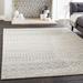 Gray/White 94 x 0.3 in Area Rug - AllModern Kenmore Geometric Light Gray/Area Rug Polypropylene | 94 W x 0.3 D in | Wayfair