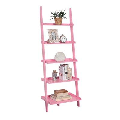 Ladder Bookcase Wood, Gilliard Ladder Bookcase White