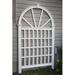 Charlton Home® Kerrimore Vinyl Arched Trellis Vinyl in White | 83.75 H x 49 W x 2 D in | Wayfair 6B210360B5314B709509B652F4891A10