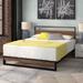 17 Stories Gurmale 37" Low Profile Platform Bed Wood & Metal/Metal in Green, Size 37.0 H x 60.0 W x 82.0 D in | Wayfair