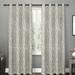 Winston Porter Leija Floral Sheer Grommet Curtain Panels Polyester in Gray/Brown | 96 H in | Wayfair EH8072-03 2-96G