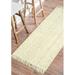 White 30 x 0.45 in Area Rug - Langley Street® Karmine Handmade Farmhouse Chunky Jute Area Rug in Off- Jute & Sisal | 30 W x 0.45 D in | Wayfair