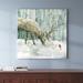 The Twillery Co.® Winter Forest Friends - Wrapped Canvas Print Canvas in Brown/Green/White | 10 H x 10 W x 1.5 D in | Wayfair