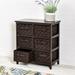 Bay Isle Home™ Sickles 6 Drawer Storage Chest Solid Wood/Fabric in Brown | 24.6 H x 21.54 W x 11.93 D in | Wayfair 024B7A37D28742928D56EB788D4FE4FB