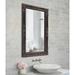 House of Hampton® Traditional Beveled Accent Mirror Wood in Black | 36 H x 24 W x 1.75 D in | Wayfair ATGD1701 38273959
