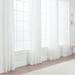 Red Barrel Studio® Moller Flax Textured Solid Semi-Sheer Rod Pocket Curtain Panels Polyester in White | 63 H in | Wayfair