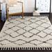 Black/White 1.18 in Area Rug - Sand & Stable™ Francisco Geometric Charcoal/Beige Area Rug Polypropylene | 1.18 D in | Wayfair
