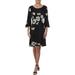 Lauren Ralph Lauren Womens Tycenda Floral Print Mini Casual Dress Black 12
