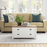 Andover Mills™ Samons Coffee Table w/ Storage Wood in White | 16.102 H x 32.44 W x 31.89 D in | Wayfair 3031AE497320402486612C108E8C12B2
