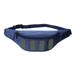 Men Fanny Pack, Large Capacity Adjustable Waist Crossbody Bag with Big Reflective Stripes for Daily Use