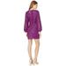 Badgley Mischka Retro Sleeve Summer Sequin Mini Orchid