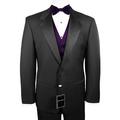 Neil Allyn 7-Piece Formal Tuxedo with Flat Front Pants, Shirt, Berry Vest, Bow-Tie & Cuff Links. Prom, Wedding, Cruise