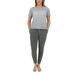 Retrospective Co. Women's T-Shirt and Jogger 2-Piece Pajama Set