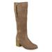 Journey & Crew Womens Wide Calf Faux Fur Boot