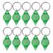 MABOTO 10 Pcs Mini Portable LED Light Flashlight Keychain Ultra Bright Key Ring Emergency Camping Lamp Light Torch