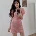 Women's Dresses Summer Cute Ladies Dress Floral Women Clothing Korean Style Short Sleeve Women's wear summer Beach Dress