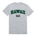 University of Hawaii Rainbow Rainbow Warriors College Dad T-Shirt Heather Grey X-Large