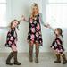 Floral Mother Daughter Dress Summer Casual Family Clothes Womens Girls Sundress Outfits