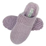 Jessica Simpson Womens Soft Cable Knit Slippers with Indoor/Outdoor Sole