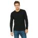 The Bella + Canvas Unisex Jersey Long-Sleeve T-Shirt - SOLID BLACK SLUB - L