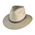 Cotton Safari Fedora Hat - L - British Tan