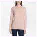 DKNY Jeans Ladies' Soft knit Embellished Sweater S/Pink(Iconic Blush)