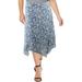 Lauren Ralph Lauren Womens Plus Floral Layered Skirt