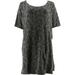 Isaac Mizrahi Scroll Knit Jacquard Fit Flare Dress Women's A293930