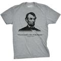 Abraham Lincoln T Shirt Not a Fan of the Theater Funny T shirt Novelty Graphic Graphic Tees